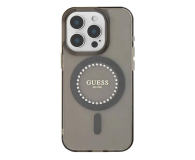 Etui / obudowa na smartfona Guess IML Rhinestones do iPhone 16 Pro czarny